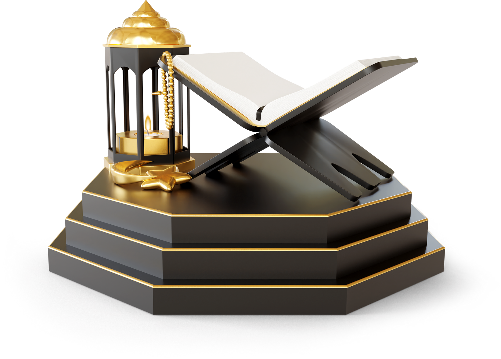 Quran for Ramadan on a Podium